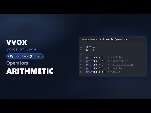 Python Basics | Operators 01: Arithmetic Operators