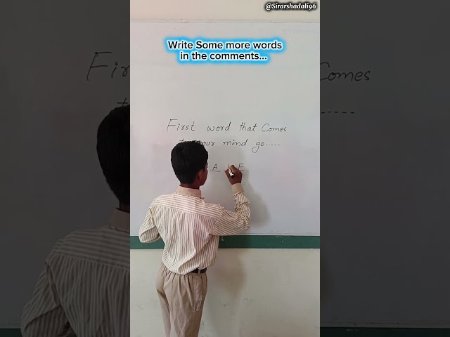 New word formation activity😍😎 #english #new #words #schoolactivity #youtubeshorts #sirarshadali96