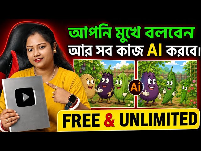 শুধু মুখে বলবেন সব কাজ Ai করবে🤩 AI দিয়ে Long ভিডিও 👉Free Ai Video Generator |How To Make Ai Video