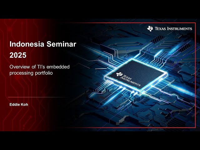 Overview of TI’s embedded processing portfolio