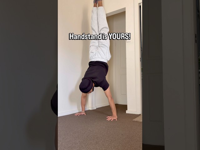 EASY Handstand Tutorial from ZERO 🏆✅ #tutorial #motivation #calisthenics #beginner #handstand