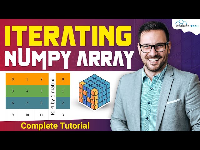 Iterating NumPy Arrays - Learn Numpy Iteration Function | Python Numpy Tutorials - In English