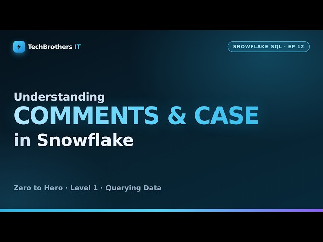 Why Your Query Returns ZERO Rows | Case Sensitivity in Snowflake Explained | Snowflake SQL #12