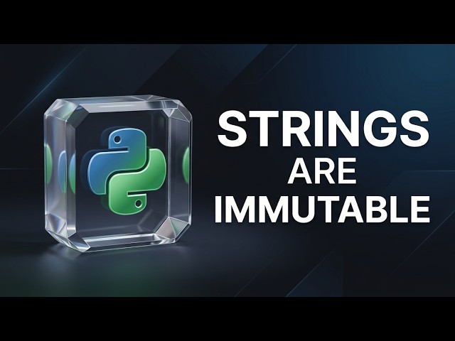 39 🐍 Python String Immutability Explained | Why Strings Cannot Be Changed (With Examples)