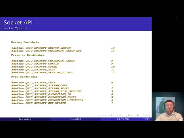 Netdev 0x1A - Linux QUIC: Bringing a Modern Secure Transport into the Kernel