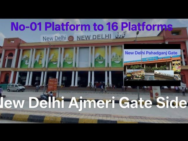 New Delhi Railway Station Platform No. 1 to 16 | Full Station Tour | NDLS Platforms View