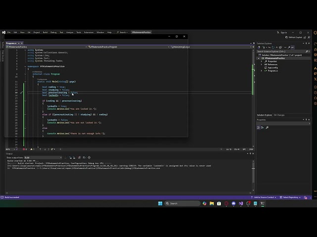 Selection Statements | The basics of C#