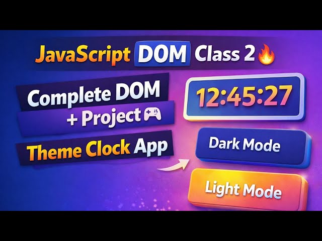 Revising JavaScript From Start – Learn With Me (Live)  | Day 12