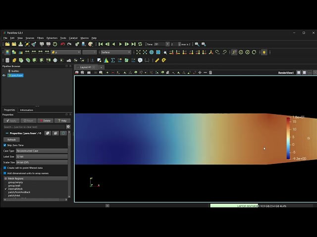 Steady State Post Processing - OpenFOAM case | ParaView Basics Course