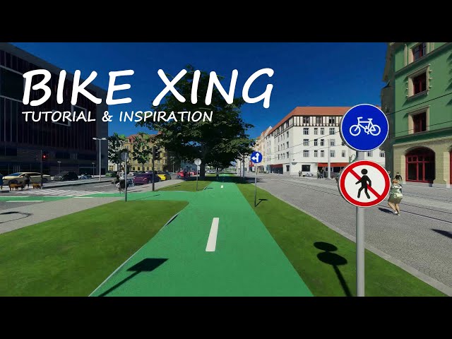 BICYCLE crossing Tutorial & Inspiration - Cities Skylines 2
