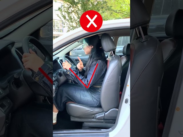 Safe driving starts with maintaining the correct arm distance.#shortsvideo  #car  #driving  #tips