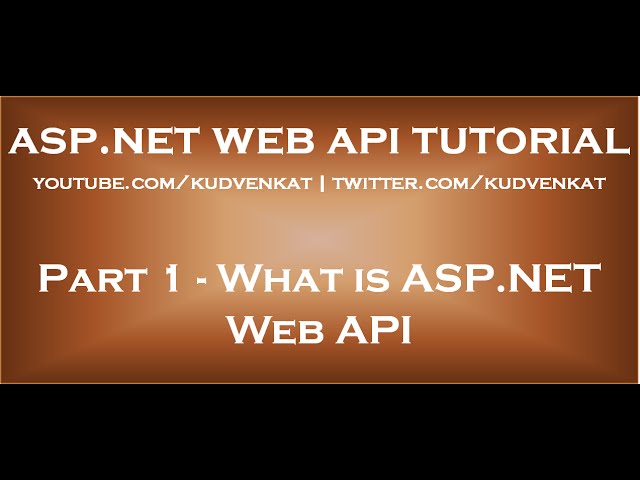 What is ASP NET Web API