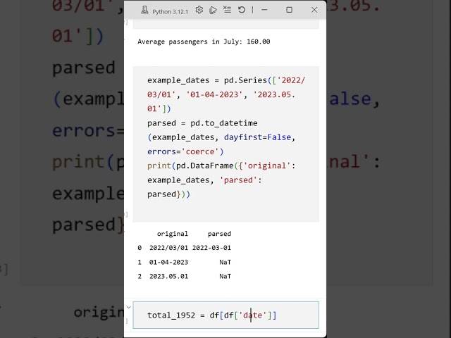 06 Practice and Real-World Dates: Filtering and Parsing in Python Pandas