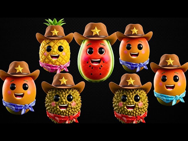 Sweet & Colorful Sensory Fun! Baby Fruits Dancing in Calm Rainbow Hues With Smiley Beats Everywhere!