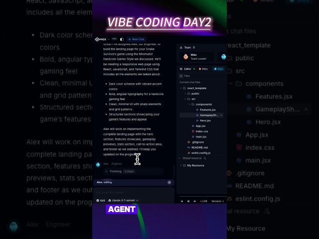 Day2: Build a landing page for my Snake Survivors game in one day! #vibecoding #ai #crazyideas