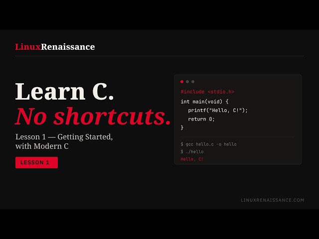 Learn C Programming — Lesson 1: Getting Started
