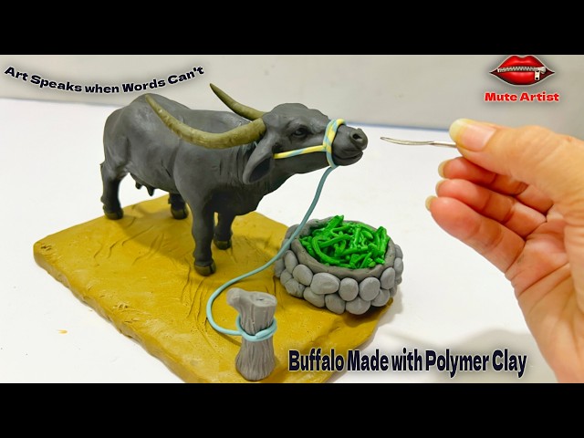 How to Make a Polymer Clay Buffalo | Easy Step-by-Step Tutorial