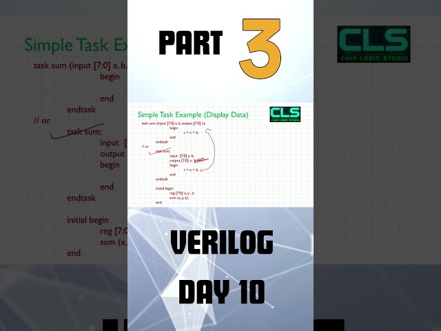 Verilog Course Day 10 | Master Functions and Tasks