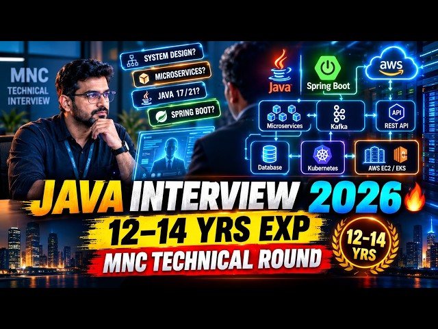 MNC Interview 2026 🔥 | Real-Time Java + Spring Boot Technical Round