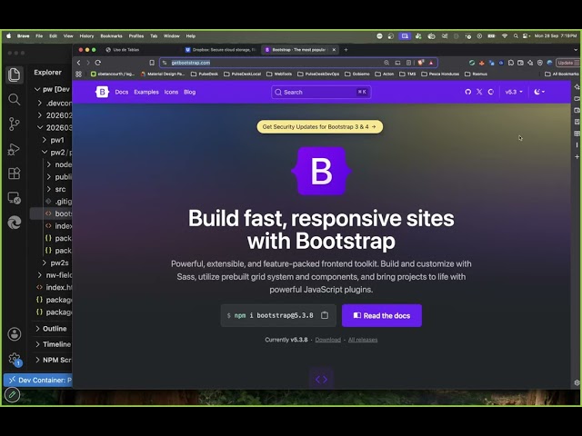 09/28/2026 - Rapid Page Prototyping with Bootstrap 5. Using Components.