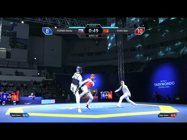 303 Round of 16  RUS FISENKO Mariia CHN SHAO Qian PGM