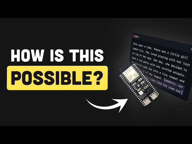 This $8 Microcontroller Is Running a Language Model Locally!