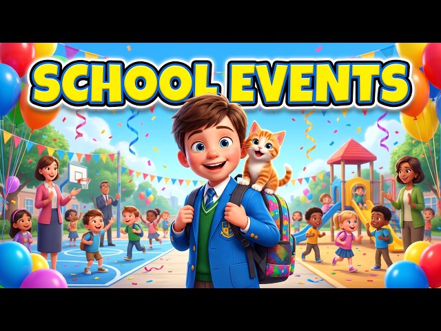 School Events | Easy English Stories for Kids | Learn English Through Fun School Adventures (A1–A2)