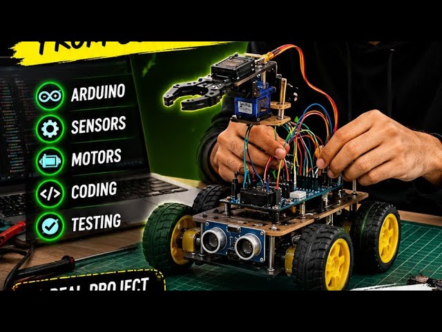 🔴 LIVE: Building a Real Robot Project From Scratch 🤖 | Arduino + Sensors | Join Me!
