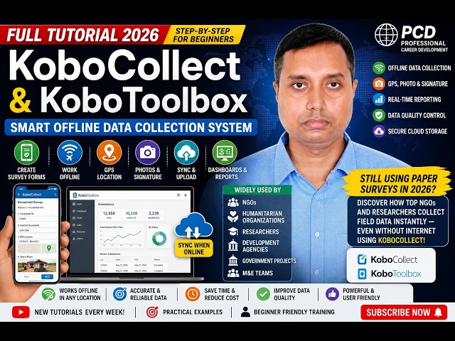 Digital Survey System for NGOs | KoboCollect Training for Beginners (Part-6)