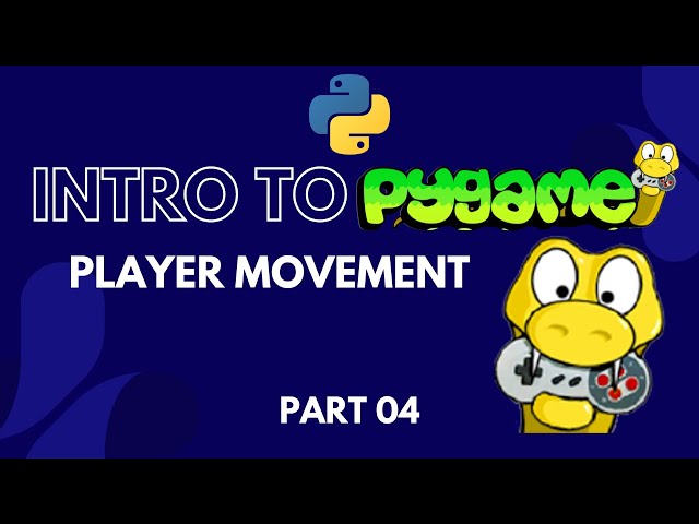 Pygame Tutorial for Beginners | Python Game Development Course | Player movements