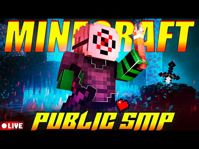 🔴MINECRAFT LIVE NEW BEST PUBLIC SMP | CRACKED PUBLIC SMP 24/7 SERVER | JAVA + PE + BEDROCK #live