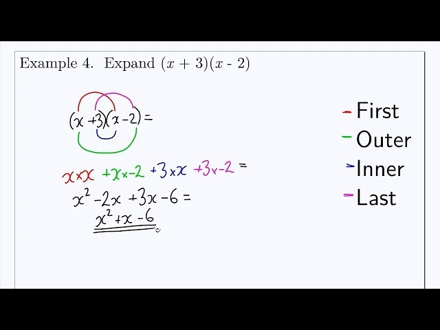 Expanding Brackets Examples - Algebra - Koios Tuition