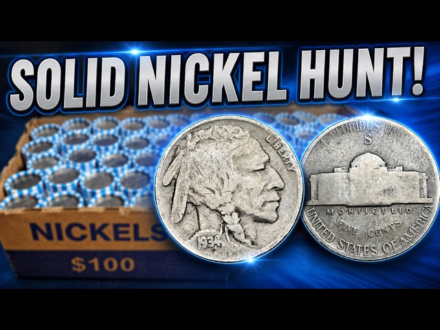 SOLID NICKEL HUNT! (COIN ROLL HUNTING NICKELS) *LOW MINTAGE FOUND*