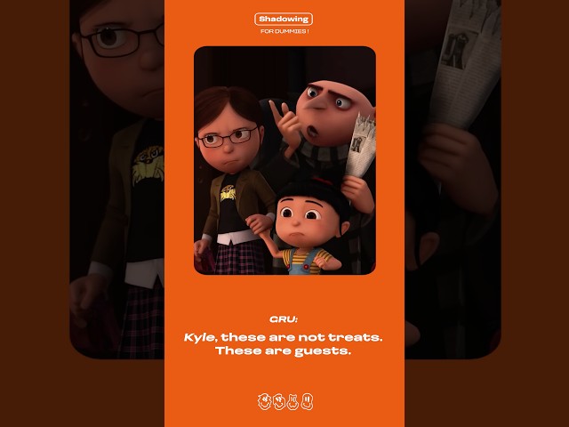 Shadowing English with DESPICABLE ME | Learn American accent #shadowingenglish #speakenglish