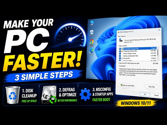 How to Make Your PC Faster | Windows 10/11 Performance Tips