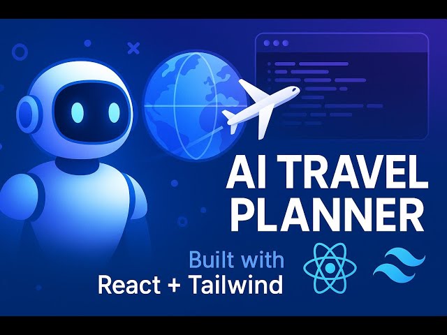 🔥 AI Travel Planner | React + Tailwind Project | Build an Intelligent Trip Planner in 2025