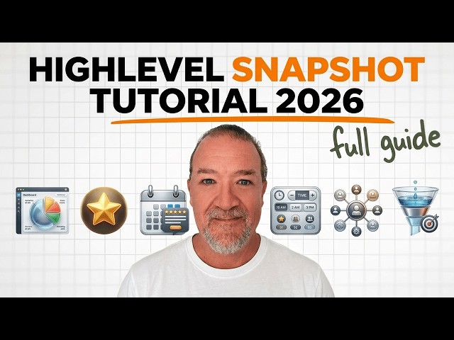 Highlevel Snapshot Tutorial 2026