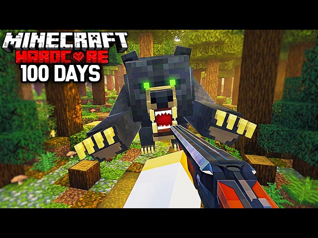 100 Days TRAPPED in the WILDERNESS in Minecraft Hardcore!