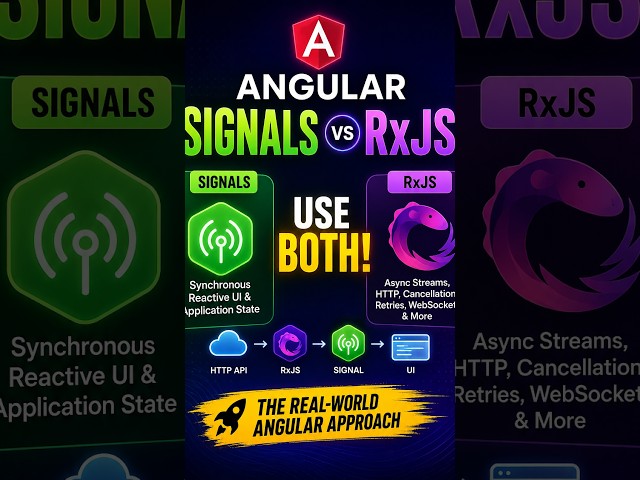 Angular Signals vs RxJS: Use BOTH! ⚡ #shorts