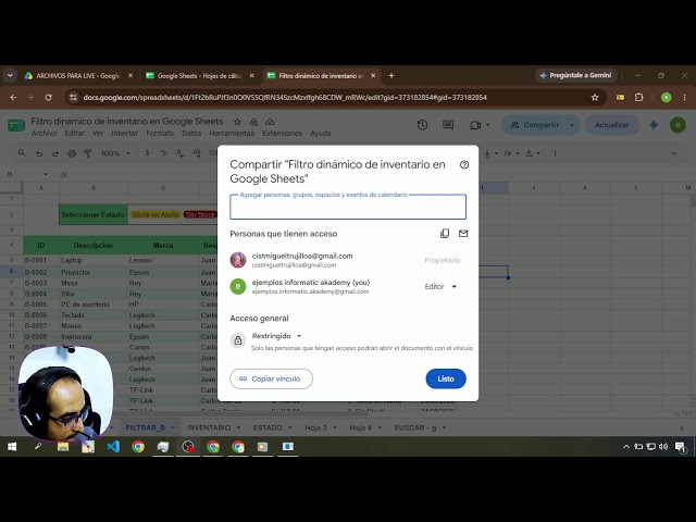 Google Sheets - PRUEBA