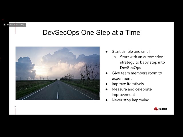 OCB TF: DevSecOps: What Comes first the Tools or the Culture - Kirsten Newcomer (Red Hat)