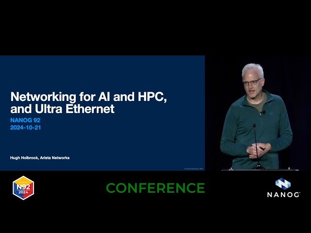 Keynote: Networking for AI and HPC, and Ultra Ethernet