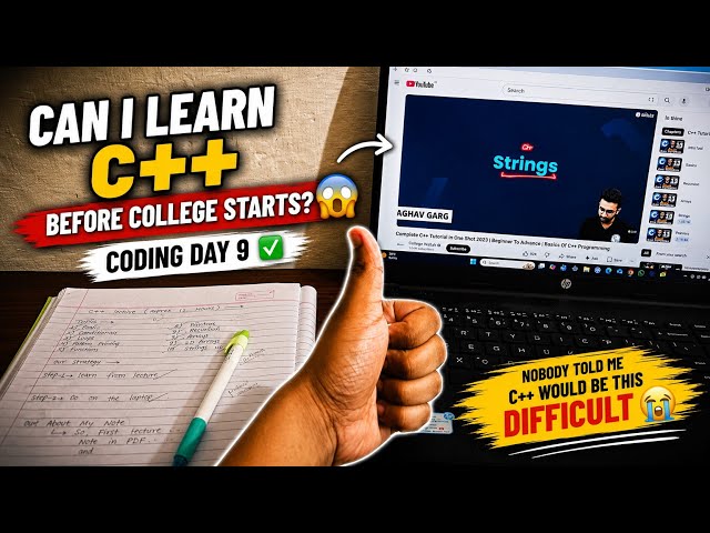 Can I Learn C++ Before College Starts?😱| Coding Day 9👍| Coding Before College: Day 9 Progress Report
