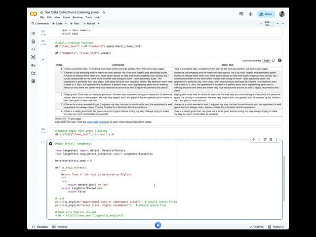 Text Mining with Python Tutorial #1: Data Cleaning on Airbnb Reviews and Listings