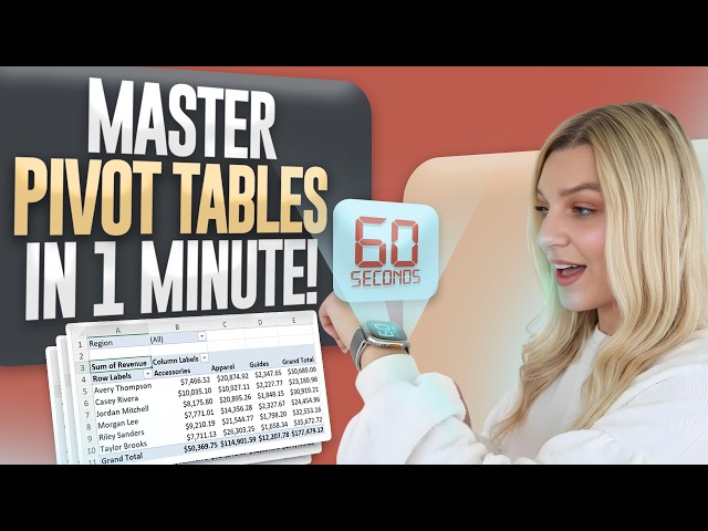 Master Excel Pivot Tables in Just 1 Minute!