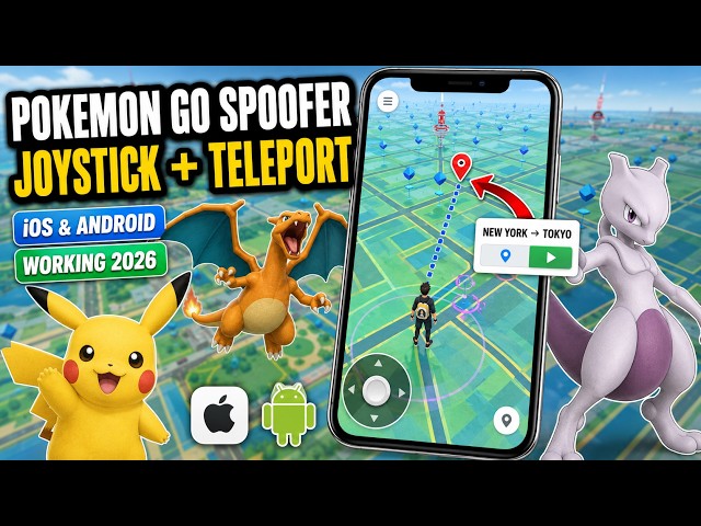 Pokemon GO Spoofer 2026 🔥 How to Spoof with Joystick, Teleport & Auto Walk (iOS & Android)