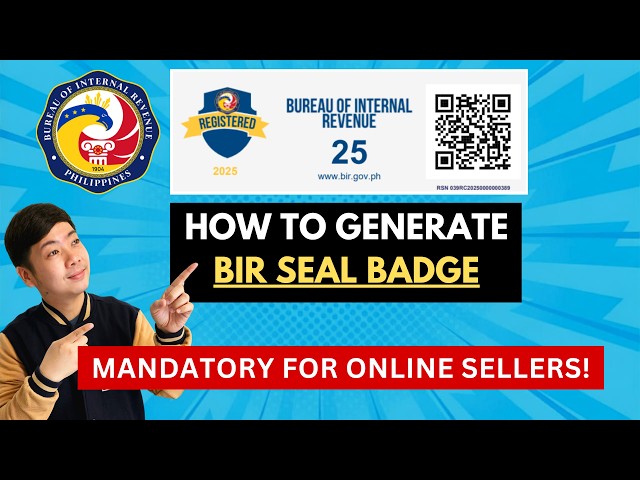 How to Generate BIR Registration Seal Badge via ORUS and Pay using Maya or Gcash | Step-by-Step