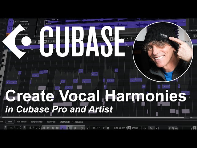 Create Harmony Vocals In Cubase Pro & Artist
