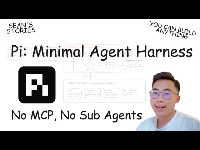 You Can Learn Why Pi Agent 4 Tools Beat 100 MCPs | Coding Harness, Loop Engineering, Skills