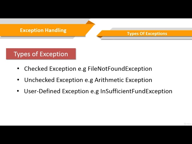 Exception Types in Java | Lecture 62